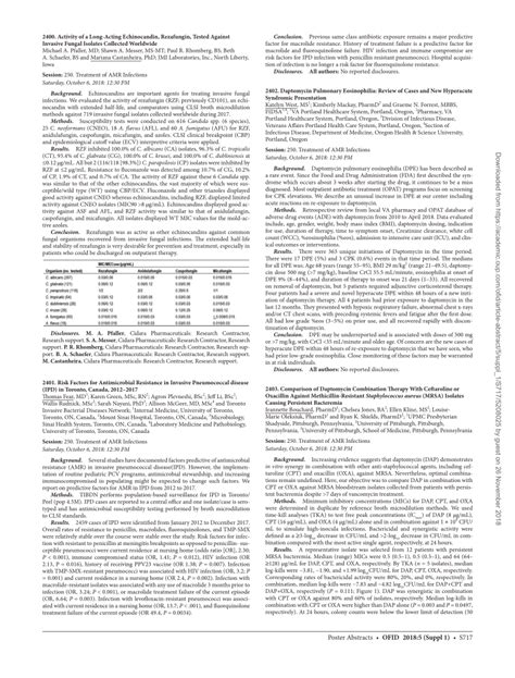 PDF 2403 Comparison Of Daptomycin Combination Therapy With