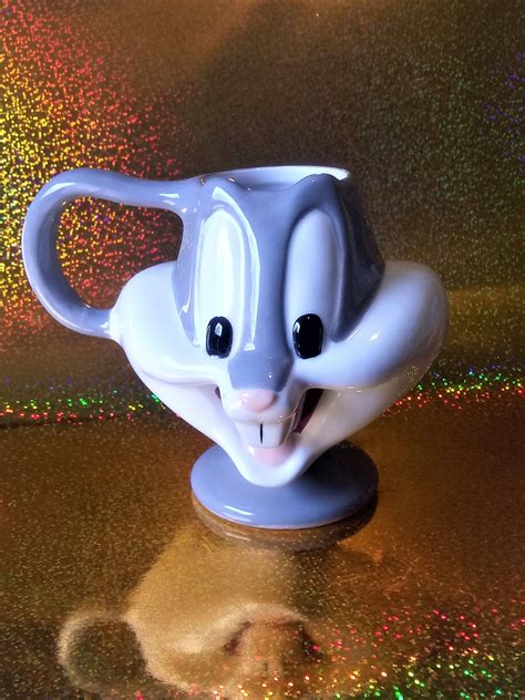 Bugs Bunny Looney Tunes Ceramic Mug Cup Warner Bros Vintage Etsy