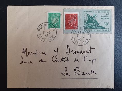 France Lettre De La Poche De Saint Nazaire Avec N Catawiki