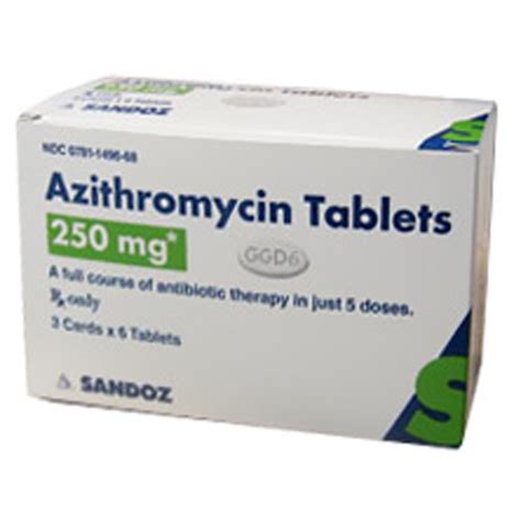 Azithromycin Tabs 250 Mg Z Pack 3x6 On Sale EntirelyPets Rx