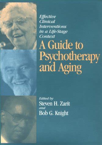 Amazon A Guide To Psychotherapy And Aging Effective Clinical