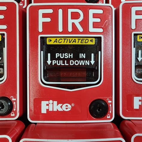 Fike Fire Alarm Addressable Dual Action Pull Station Pre Owned