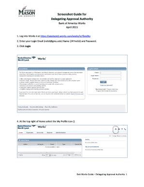 Fillable Online Fiscal Gmu Screenshot Guide For Delegating Approval