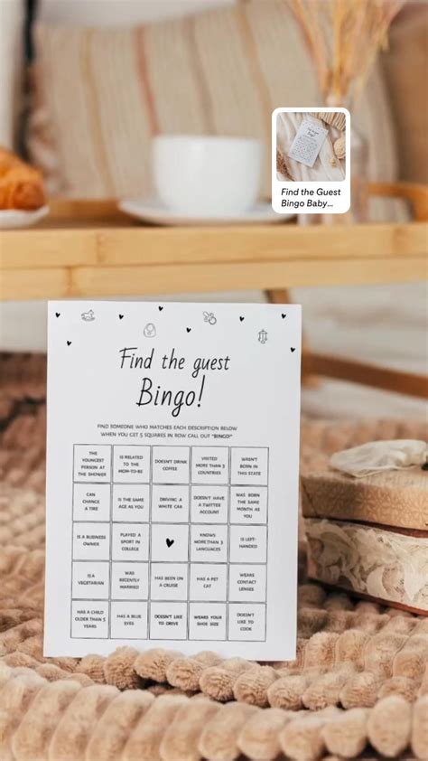 Find The Guest Bingo Baby Shower Game Artofit