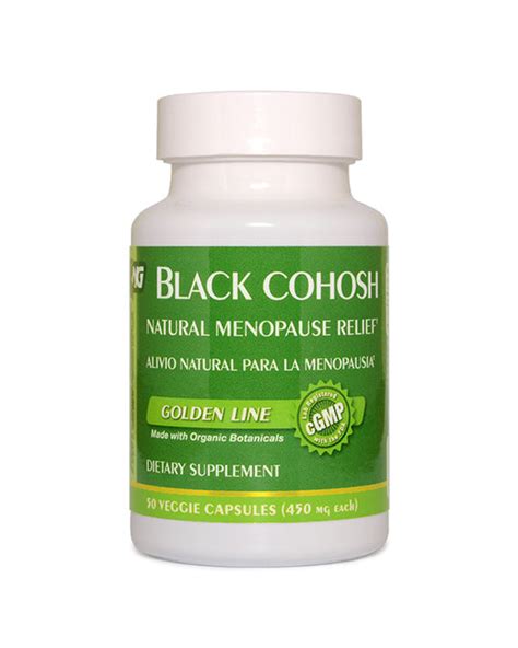 Organic Black Cohosh Supplements (50 Veggie Capsules) - Health ...