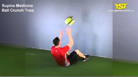 Medicine Ball Crunch Toss Youtube