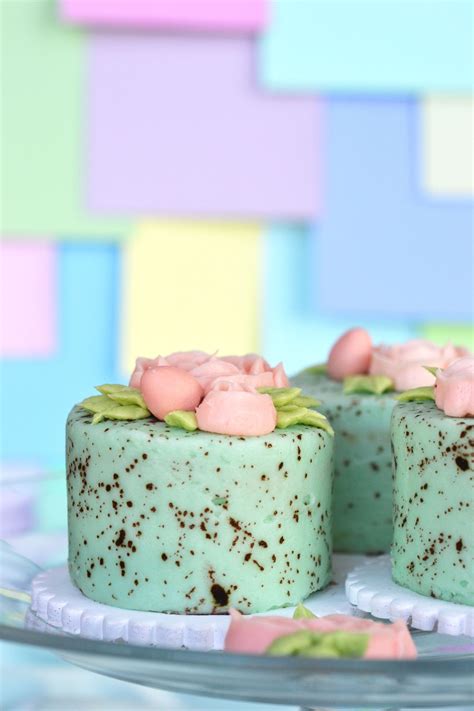 How To Make The Most Adorable Mini Speckled Egg Cakes Mini Cakes