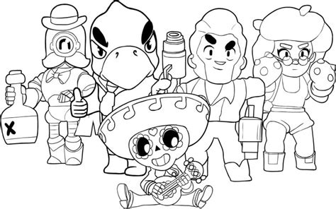 Dibujos De Brawl Stars Para Colorear Colorear