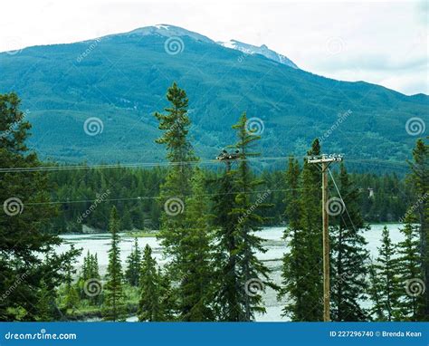 The Rocky Mountains in Jasper National Park. Stock Photo - Image of ...