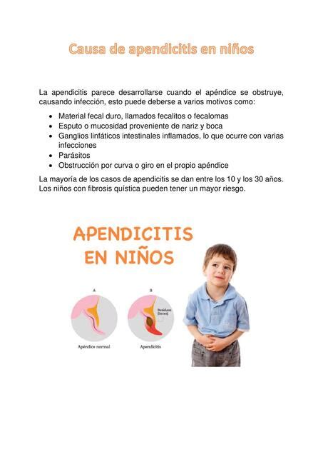 Causa de apendicitis en niños AFStudentHelp uDocz