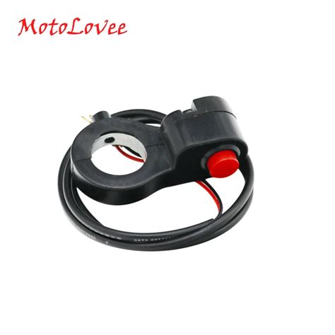 Motolovee Universal Motorcycle Handlebar Switch Horn Starter Kill