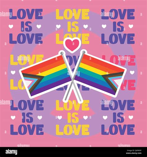 Love Is Love Letterings Poster Stock Vector Image And Art Alamy