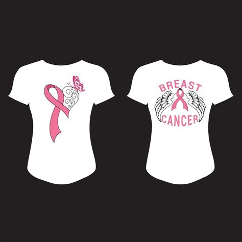 Premium Vector October Breast Cancer Tshirt Design