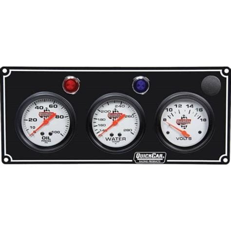 Quickcar Racing Gauge Panel Op Wt Dcv Joes Racing Products