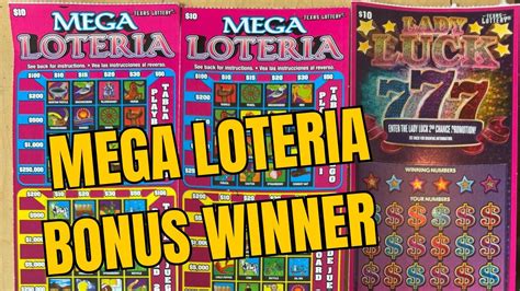 Loteria Bonus Winner Mix Texas Lottery Tickets Good Session