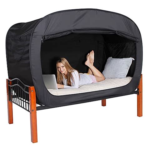 Buy Privacy Pop Queen Bed Tent in Black from Bed Bath & Beyond