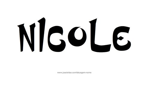 Desenhos De Tatuagem O Nome Nicole