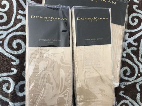 Donna Karan Vapor Gold F Queen Duvet Cover Standard Shams Flat Sheet