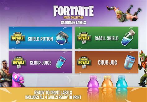 Chug Jug Label Free Printable : Fortnite Chug Jug Printable Labels Fortnite Party Decorations ...