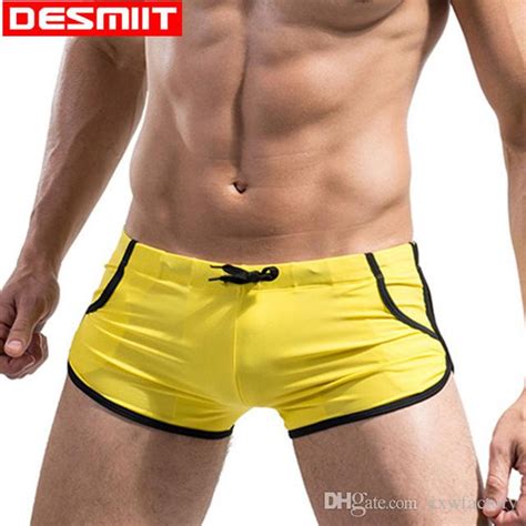 Desmiit Swimwear Mens Swimming Trunks For Bathing Swim Shorts Sexy Gay