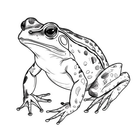 realistic frog drawing - Print now for free | Drawing Ideas Easy