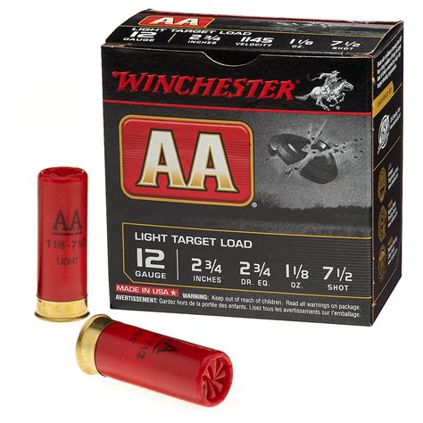 winchester aa target load  gauge shotshells  rounds academy