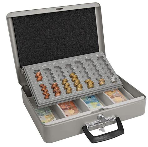 Coffret Caisse Pour Pi Ces Et Billets Maxi Gris Wedo Gestion De