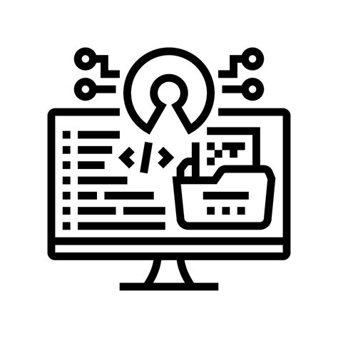 open source tech enthusiast line icon illustration 42816158 Vector Art