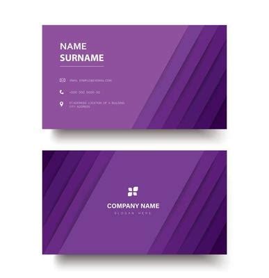 Purple Business Card Vector Art, Icons, and Graphics for Free Download