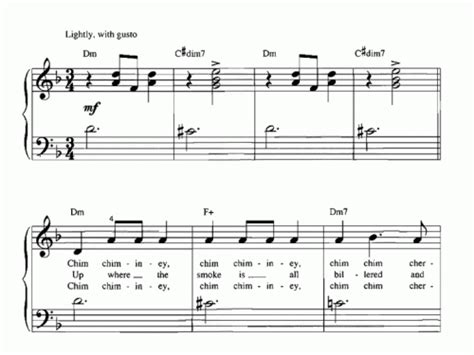 Mary Poppins Easy Sheet Music