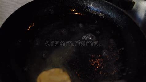 Putting Butter On Frying Pan On Gas Stove In Modern Kitchen Slow Motion Stock Footage Video