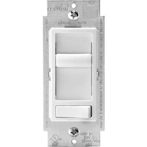 Leviton Decora Incandescentledcfl White Slide Dimmer Switch Plantoutlets