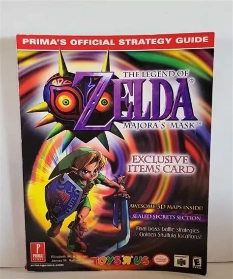 Nintendo Legend Of Zelda Majoras Mask Guide De Stratégie Guide Officiel Prima Eur 3204