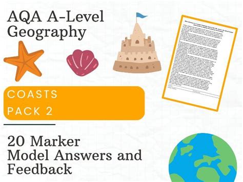 AQA A Level Geography Coasts Model Answer Pack 2 Teaching Resources