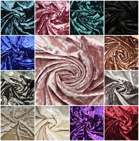 Ice Crushed Velvet Velour Fabric Shiny Stretched Upholstery Etsy