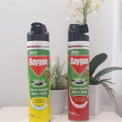 Jual Baygon Aerosol Citrus Fresh Cherry Ml Shopee Indonesia