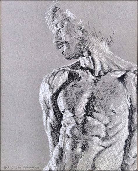 Male Nudes Torso II Charcoal Drawing Of Male Nude By Earle Etsy