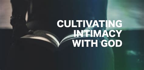 Intimate Relationship With God