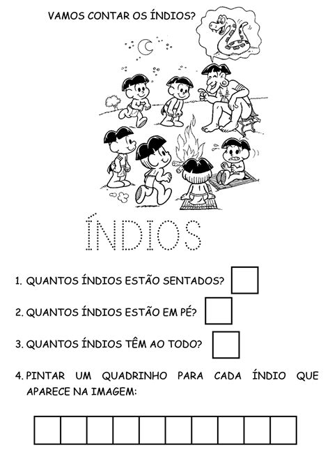 Atividade Dia Do Indio 4 Ano