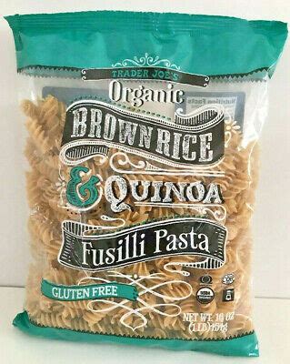 2 PACK Trader Joe S Organic Brown Rice Quinoa Fusilli Pasta Gluten