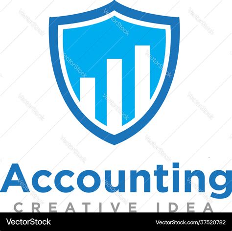 Finance and accounting logo design Royalty Free Vector Image