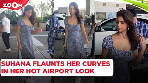 Suhana Khan Flaunts Her Curves In Her Hot Summer Dress At Airport Bollywood News News News