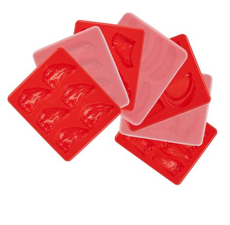 Set Of 7 Silicone Meat Molds Puree Food Molds