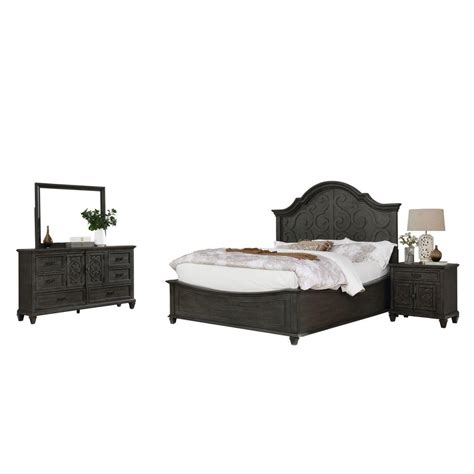 Panel 4 Piece Bedroom Set Queen