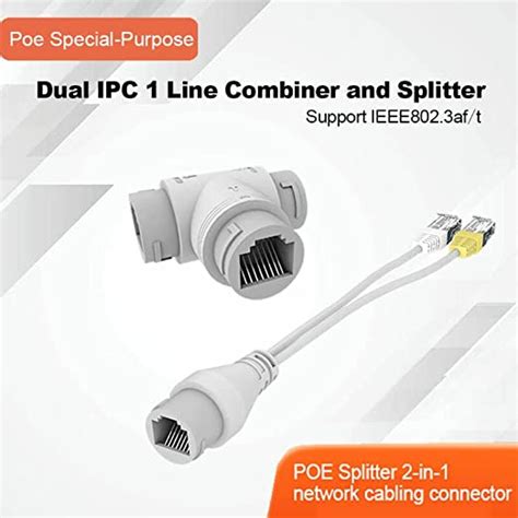 Poe Combiner Multiplexer In Network Cabling Connector Three Way