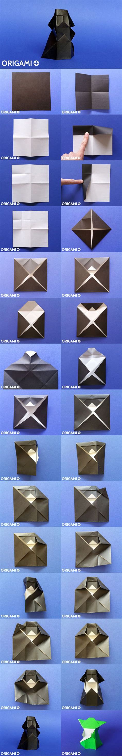 Origami Darth Vader Tutorial And Instructions Starwars Origami Diagram