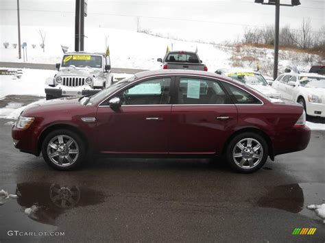 Merlot Metallic Ford Taurus Limited Awd Photo