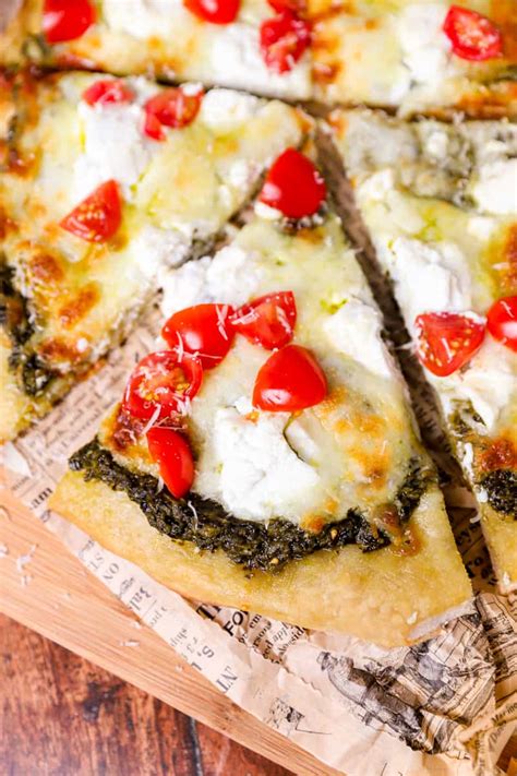 Easy Pesto Pizza A Seasoned Greeting