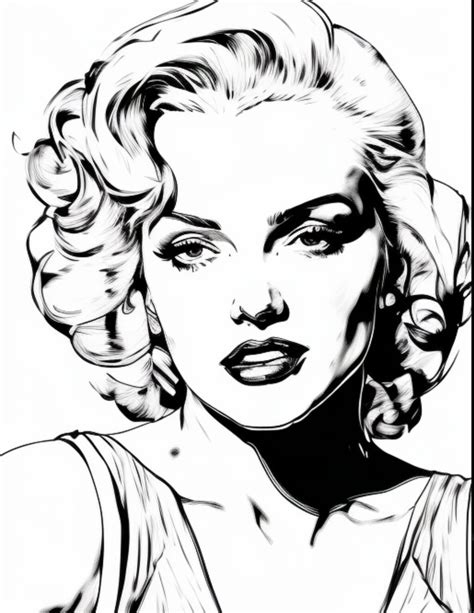 Marilyn Monroe Coloring Pages