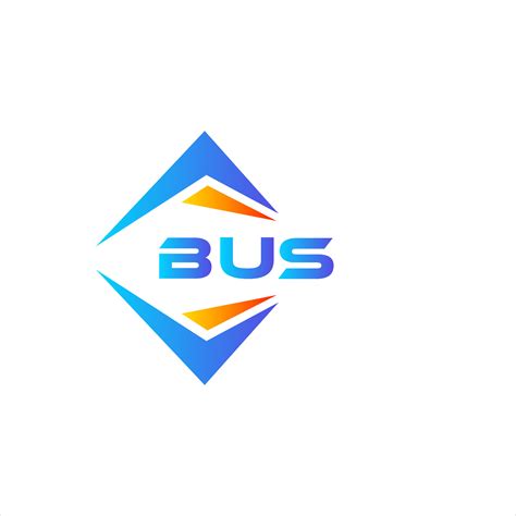 BUS abstract technology logo design on white background. BUS creative ...